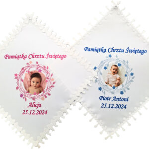szatka do chrztu ze zdjęciem